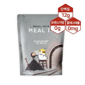 밀잇 식사대용 단백질 쉐이크 흑임자맛 리필팩, 2개, 500g