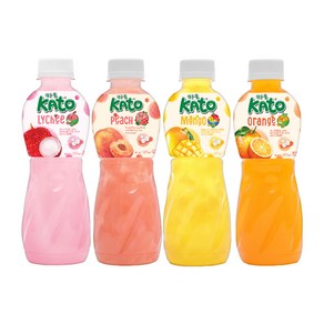 카토 4종 혼합 복숭아 리치 망고 오렌지, 24개, 320ml