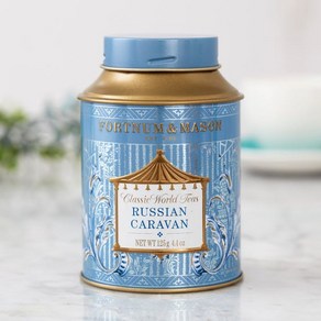 영국 포트넘 앤 메이슨 FORTNUM & MASON 러시안 캐러밴 루스 리프티 홍차 잎차 틴, 125g, 1개입, 1개