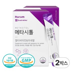 휴럼 메타시톨 임산부 활성엽산 4세대 엽산 이노시톨, 2개, 132g