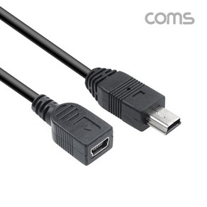 무배 NT849 USB Mini 5Pin(M/F) 연장 케이블 스프링, 1개