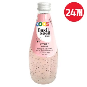 쿠스 바질씨드 드링크 리치향, 290ml, 24개