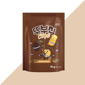 뚜부칩 옥수수카카오 두부과자 두부칩 과자 50g, 1개