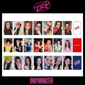 국내 출고 베이비몬스터 Baby Monster 포카 굿즈 Drip 앨범 컬렉션 포토카드 21장