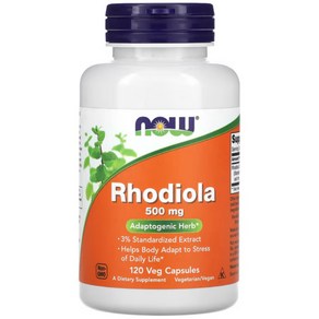 나우푸드 로디올라 로세아 홍경천 추출물 아답토제닉 Rhodiola 500mg 120캡슐, 1개, 120정