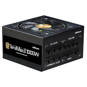 잘만 TeaMax 2 1000W 80PLUS Gold 풀모듈러 파워 ATX 3.0 PCIE5 블랙 ZM1000-TMX2