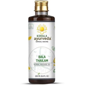 Keala Ayuveda Bala Thailam - 아유르베다 데일리 마사지 재생 오일 바디용 근육 강화 및 톤 바타 균형 200ml(6.8온스)