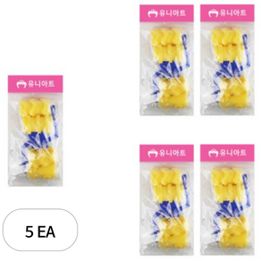 유니아트 도장찍기 스펀지 11번, 혼합 색상, 5개