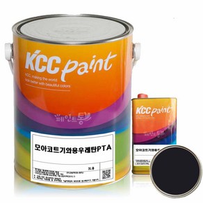 KCC 모아코트 기와용 우레탄 페인트 슬레이트 지붕 3L, 흑색, 1개