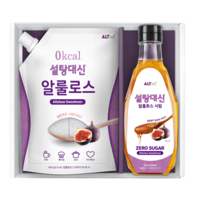 설탕대신 알룰로스 400g + 알룰로스 시럽 525g 세트, 1세트