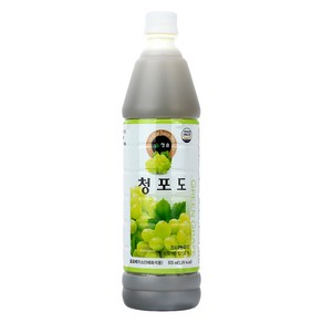 청솔 청포도 음료베이스, 835ml, 12개