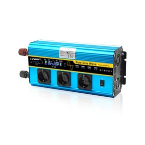 녹원 한국형 콘센트 순수정현파 차량용 인버터 12V & 24V 지속출력 3000W 최대출력 6000W, 6000W 24V 3콘센트, 1개