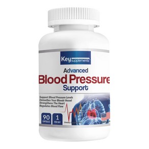 키서플리먼트 혈압 관리 영양제 Blood Pessue Suppot 90 캡슐 하루 1정 섭취 13가지 복합 성분 Key Supplements, 1개, 90정