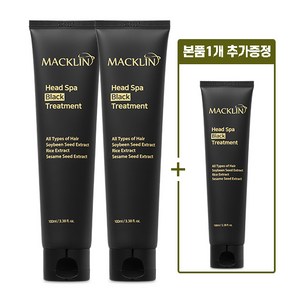 [2+1] 맥클린 헤드스파 새치 염색 블랙 트리트먼트 100ml 컬러 두피, 3개