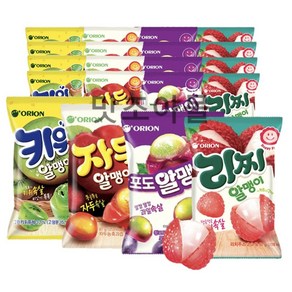 오리온 젤리 67g (자두+포도+리찌+키위 ) 건강간식 행사단체, 20개