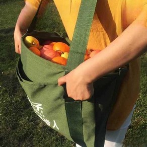 수확가방 과일따기 주머니 복숭아 사과 과수원 앞치마