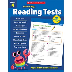 (영문도서) Scholastic Success with Reading Tests Gade 4 Papeback, Scholastic Teaching Resouces, English, 9781338798654