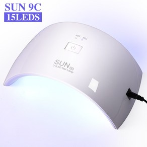 전문 UV LED 네일 아트 램프 건조 젤 폴리셔 경화용 자동 센서 포함 장비, 1개, 01 WHITE