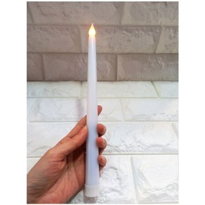 27cm 초 모형-화이트 LED초 건전지 초 테파 초 모형 초 가짜 초