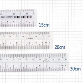 직선자 구부러지는 자 15cm 20cm 30cm 문구자 투명자