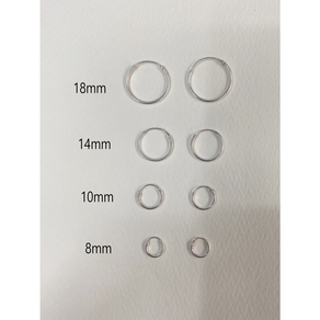 실버925 파이프 미니링귀걸이 작은링귀걸이 은링귀걸이 미니링 실버링귀걸이 얇은 작은 사이즈