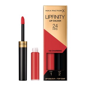 0.14 Ounce (Pack of 1) Chaming Max Facto Lipfinity Lipstick fo Women 140 Chaming 0.14 Ounce, 1개