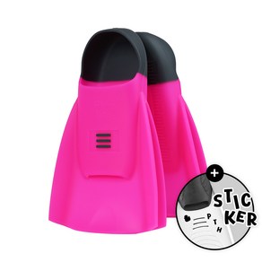 DMC 디엠씨 하이드로 훈련용 숏핀 수영 오리발 핑크 + 망사가방 증정