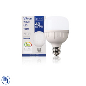 비츠온 LED T벌브 40W BULB 전구 램프 다용도 인테리어 조명 주광 전구색 E39, 1개, 주광색