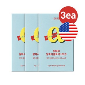 [데이즈온] 원데이 알파시클로덱스트린 알파CD 파인애플맛 3박스, 42g, 3개