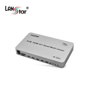 랜스타 LS-HDM402KVM-4K HDMI 4x1 KVM 멀티뷰어 4K 지원, 1개