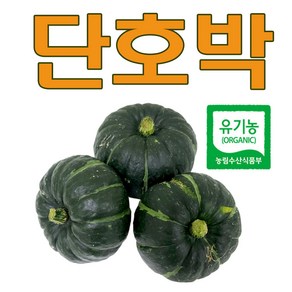 유기농 단호박 미니 밤호박 보우짱, 제주 유기농 미니단호박(보우짱) 3kg, 1개, 3kg