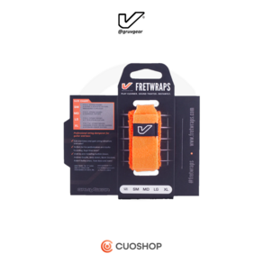 GRUV GEAR 프렛랩 스트링뮤터 FetWaps HD Flae Oange, Medium, 1개