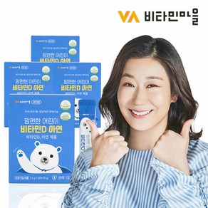 VV비타민마을 비타민마을 맘편한 어린이비타민D 아연 4박스 총120포 4개월분