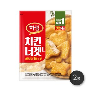 하림 치킨너겟 1kg(소비기한 25년4월3일), 1kg, 2개