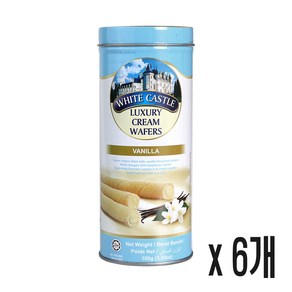 화이트캐슬 럭셔리웨이퍼 바닐라향, 100g, 6개