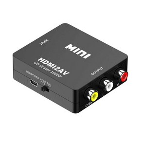 HDMI to AV 컨버터 3RCA 변환컨버터-(USB 전원케이블 포함)