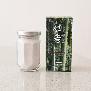 선솔죽염 붉은빛 자죽염 분말 110g (맑고 깨끗한 자죽염), 1개