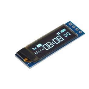 아두이노 0.91 인치 128 X 32 OLED LCD 4핀 I2C 모듈 WHITE