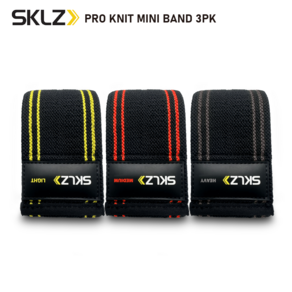 SKLZ 스킬즈 프로 니트 미니밴드 운동밴드 풀세트 옐로우 레드 그레이, 1개, 선택완료