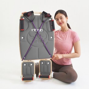 글로벌 5억 펀딩! 키트짐 ( KIT GYM ) / 님프 필라테스 기구 리포머 홈필라테스 홈트 홈짐 가정용 올인원 운동기구, KIT GYM 쿠션 그레이, 그레이