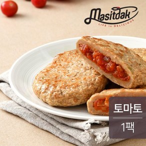 [랭킹닭컴] 맛있닭 닭가슴살 한끼 스테이크 토마토 100g(1팩), 100g, 1개