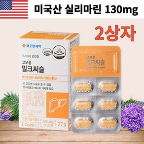 [약국판매용] 코오롱제약 우리가족 간건강 밀크씨슬 900mg 수량별할인행사, 2개, 30정