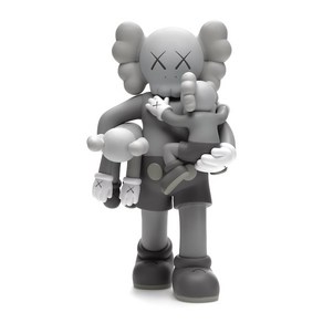 카우스 피규어 아트토이 팝아트 작품 KAWS Figue 홀리데이 컴패니언 클린슬레이트 Clean Slate, 그레이, 1개