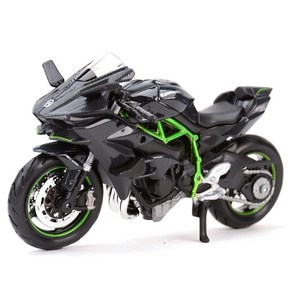 1:18 가와사키 H2 R 닌자 ZX-10R 14R 9R Z1000 정적 다이 캐스트 차량 소장 취미 오토바이 모델 완구, 01 H2 R, 1개