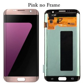 삼성 호환 갤럭시 S7 Edge G935 G935F SM-G935FD LCD 디스플레이 용 AMOLED 터치 스크린, Pink No Fame, Pink No Fame