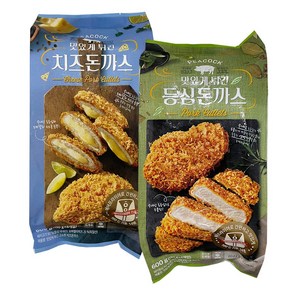 피코크 맛있게 튀긴 치즈돈까스600g+등심돈까스600g, 1개, 600g