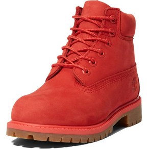 팀버랜드 보이즈 50번째 에디션 프리미엄 6인치 방수 부츠토들러, 10 Toddle, Medium Red Nubuck, Medium Red Nubuck