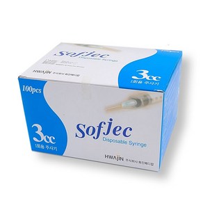 화진 일회용주사기 3cc 24g 3/4 19mm BOX / 100개