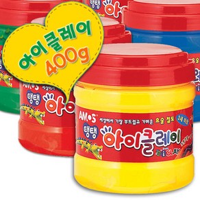 아모스 아이클레이 벌크400g/탱탱아이클레이/칼라점토/컬러점토/찰흙/점토/지점토/점토만들기