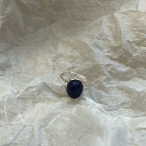 라피스라줄리 갤럭시 원석 반지 Lapis Luzuli Galaxy Ring (silve 925 x gemstone)